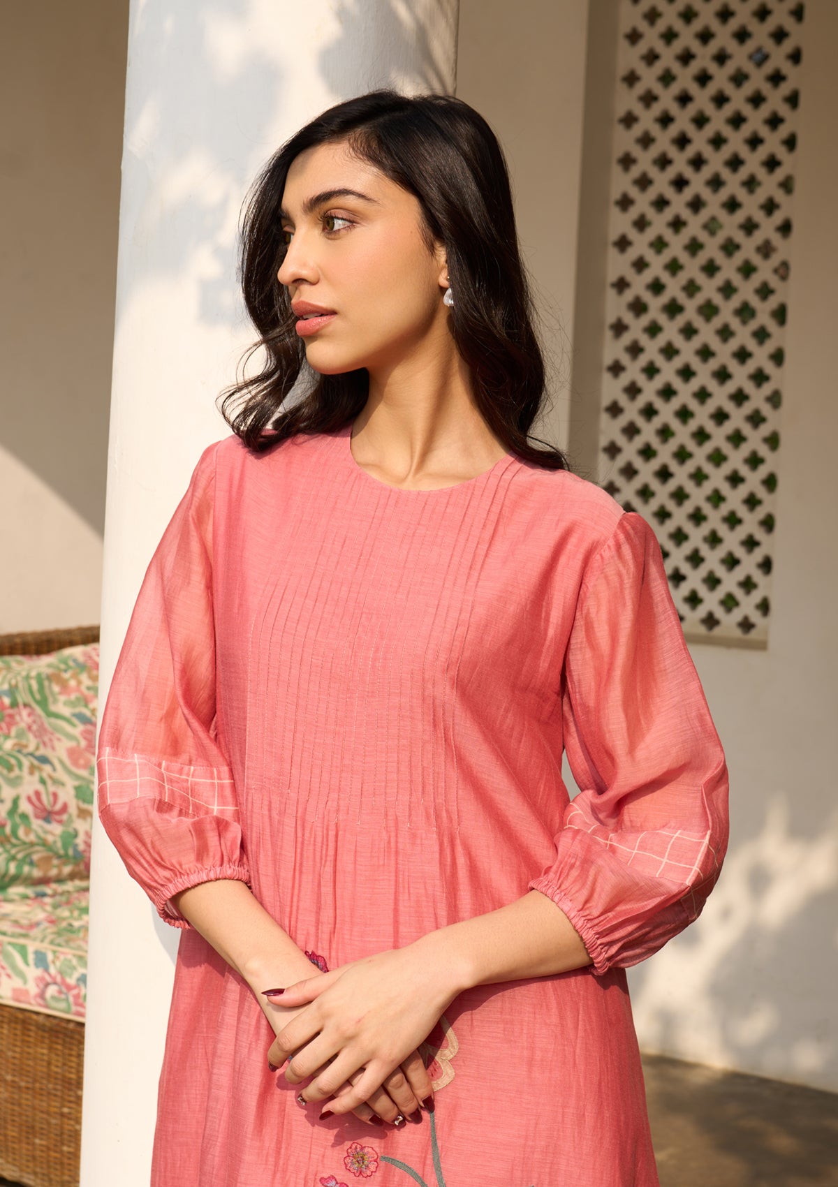 Hibiscus Applique Dress