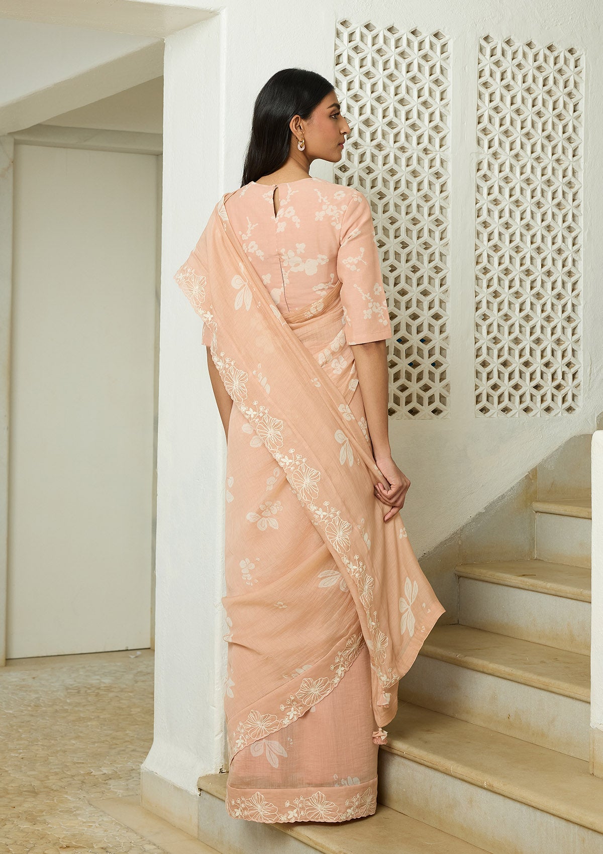 Blossom Embroidered Saree
