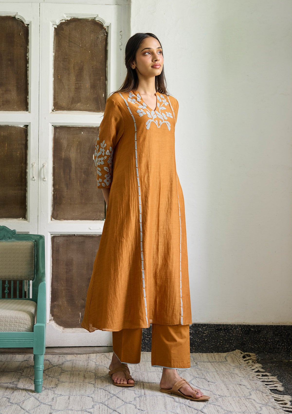 Ochre Applique Co-ord set