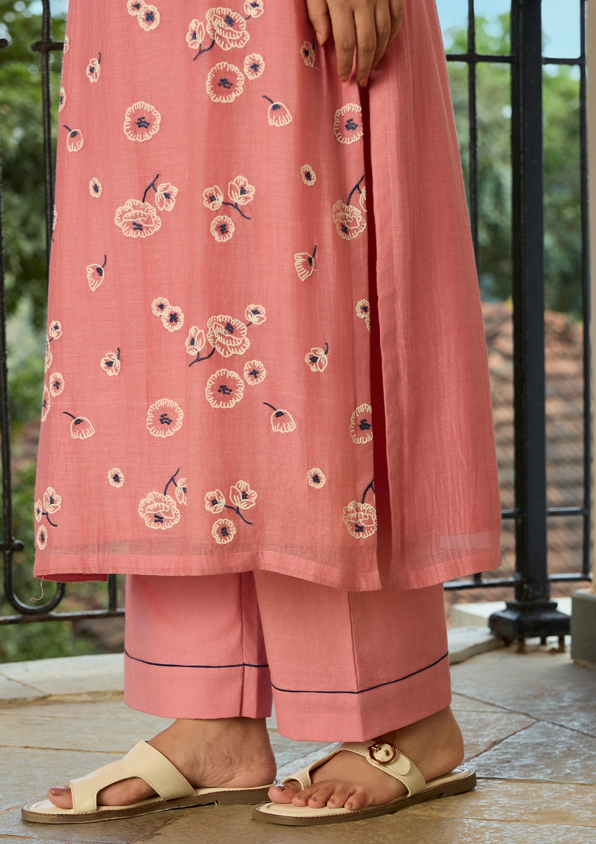 Blush Embroidered Kurta Set