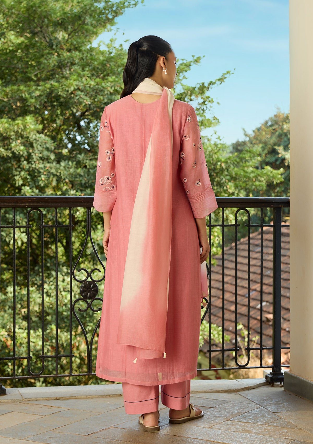 Blush Embroidered Kurta Set