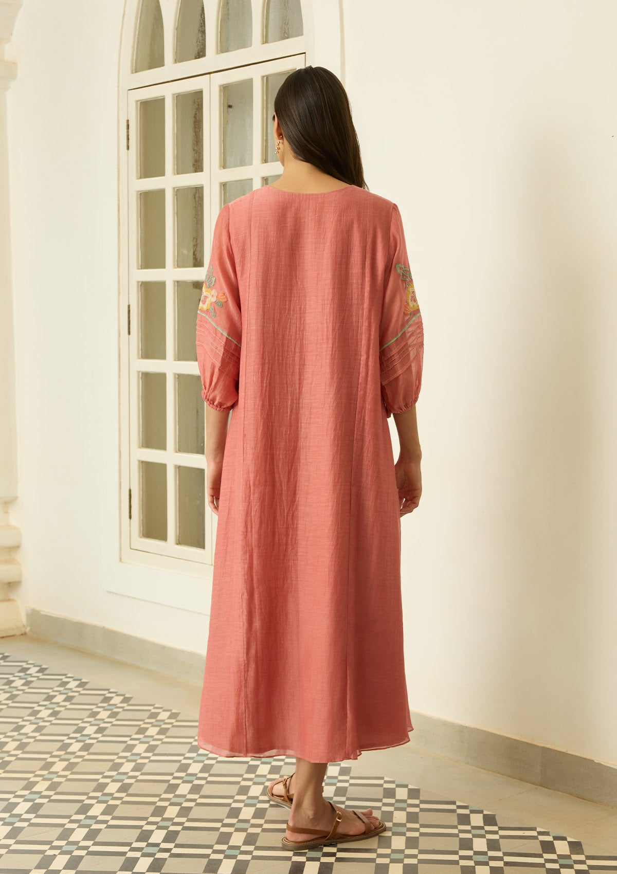 Blush Applique Dress