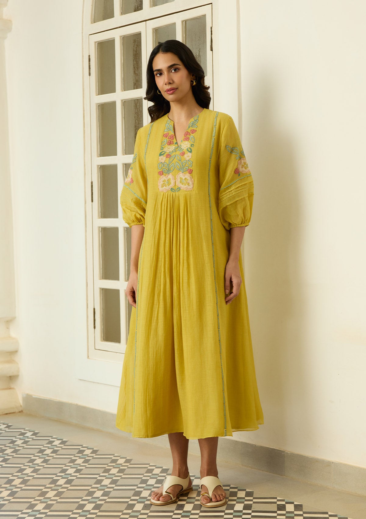Marigold Applique Dress