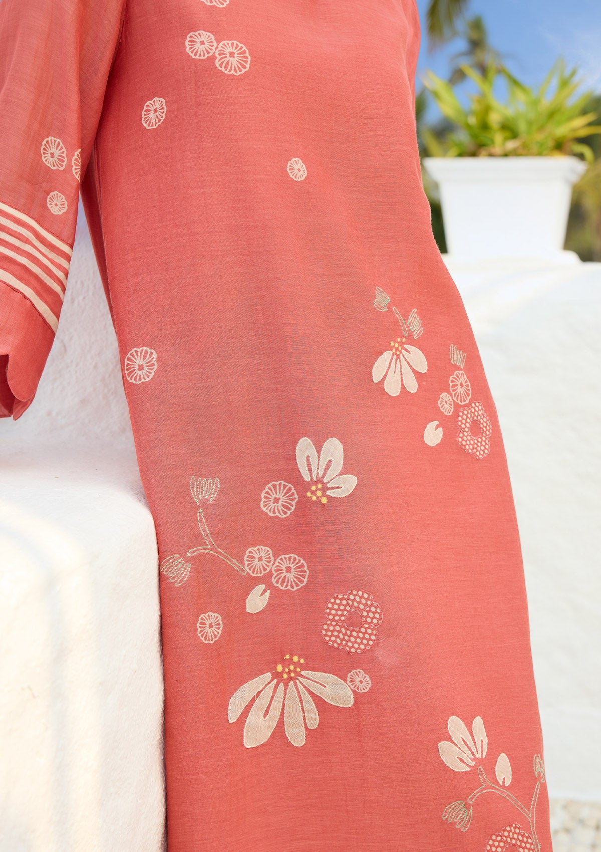 Hibiscus Applique Dress