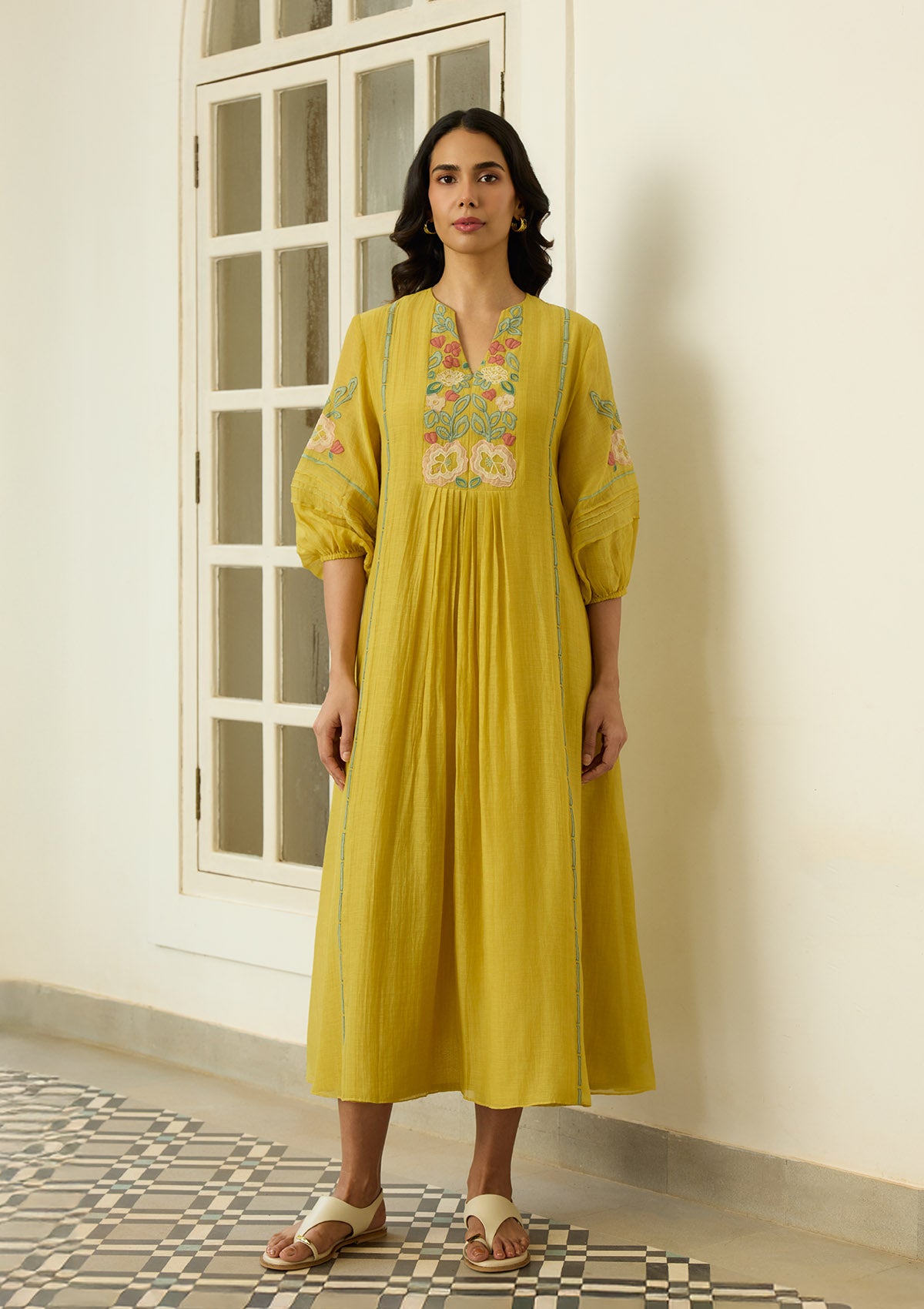Marigold Applique Dress