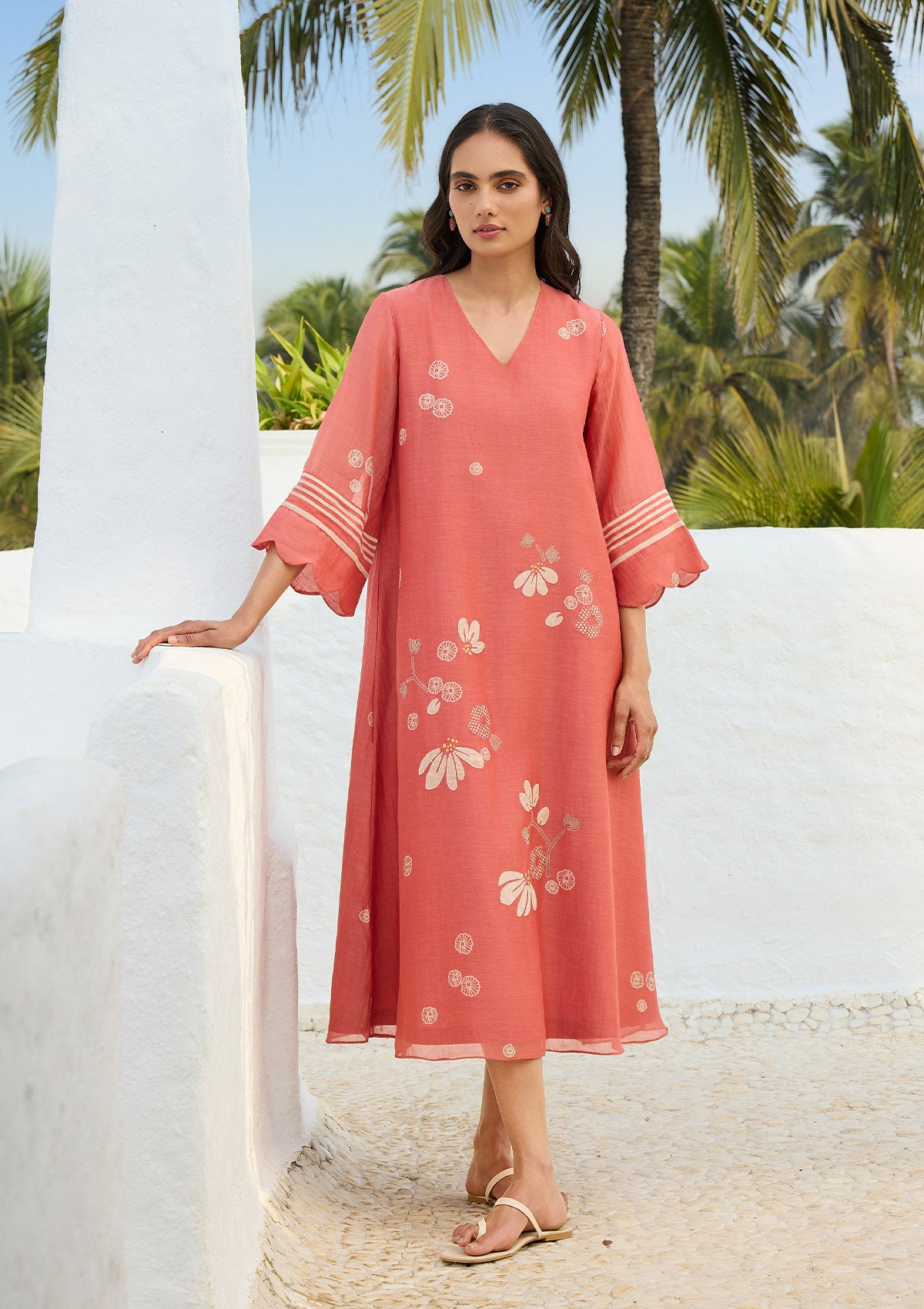 Hibiscus Applique Dress