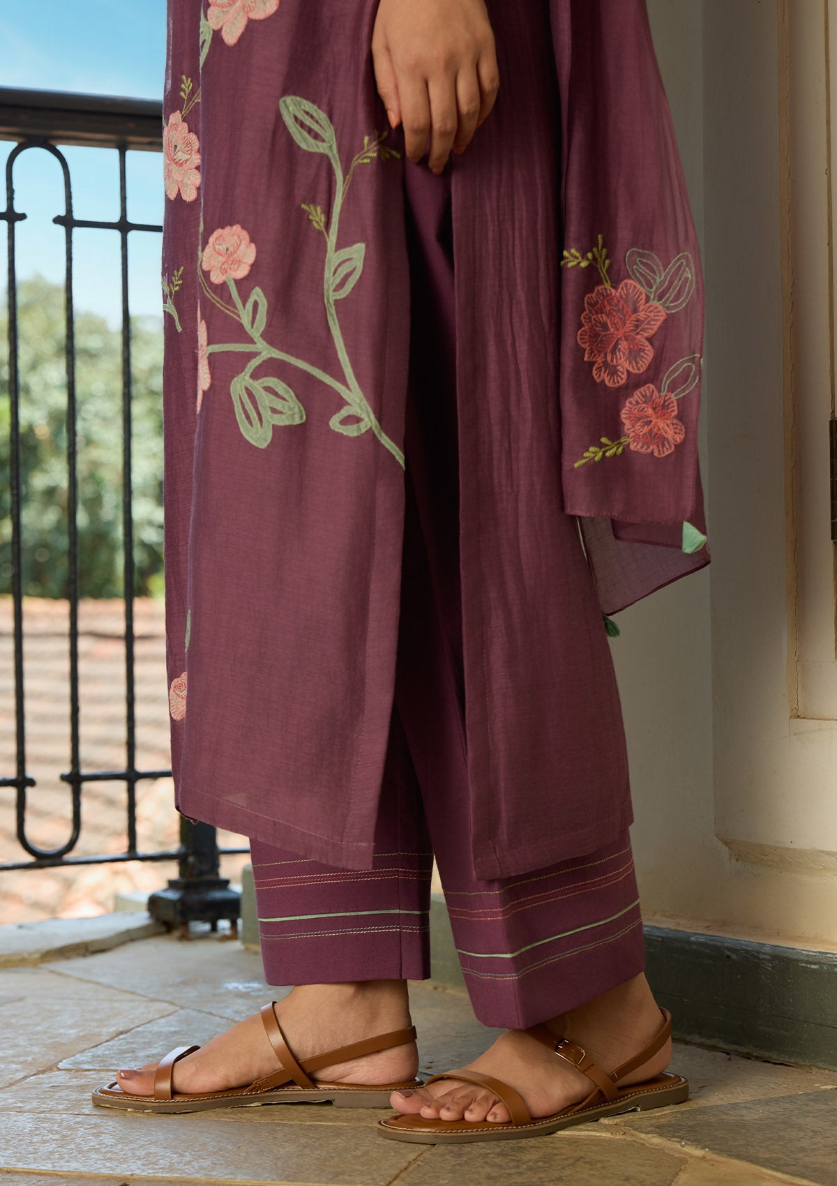 Amethyst  Applique Kurta set