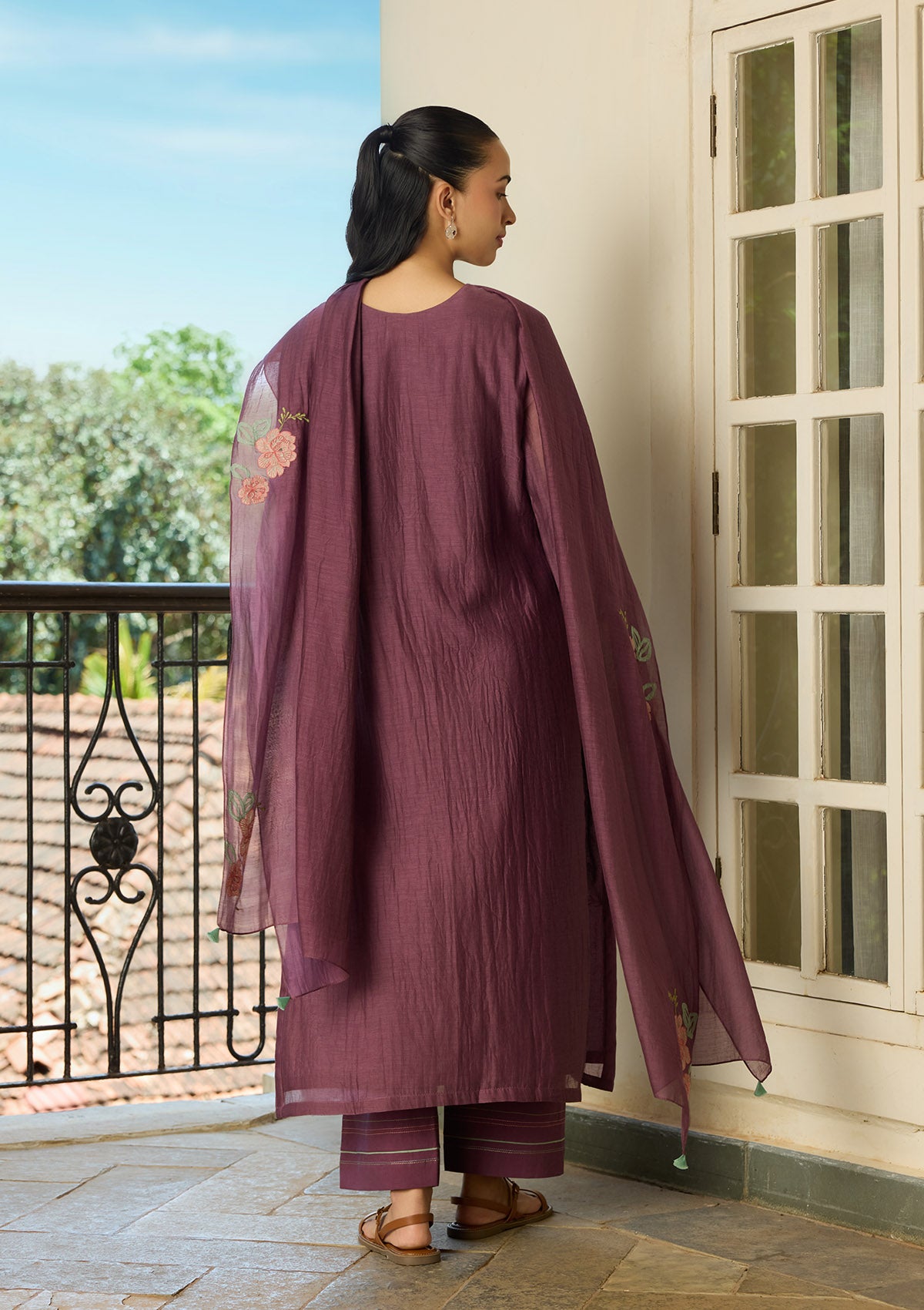 Amethyst  Applique Kurta set