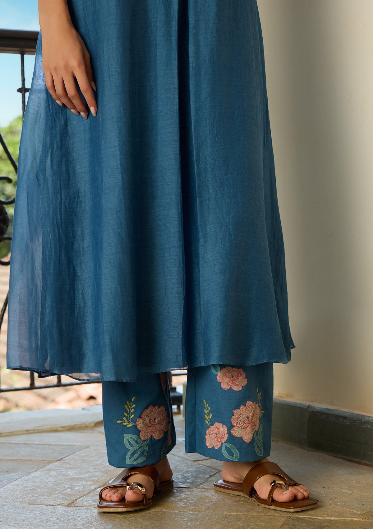 Indigo Applique Co-ord Set