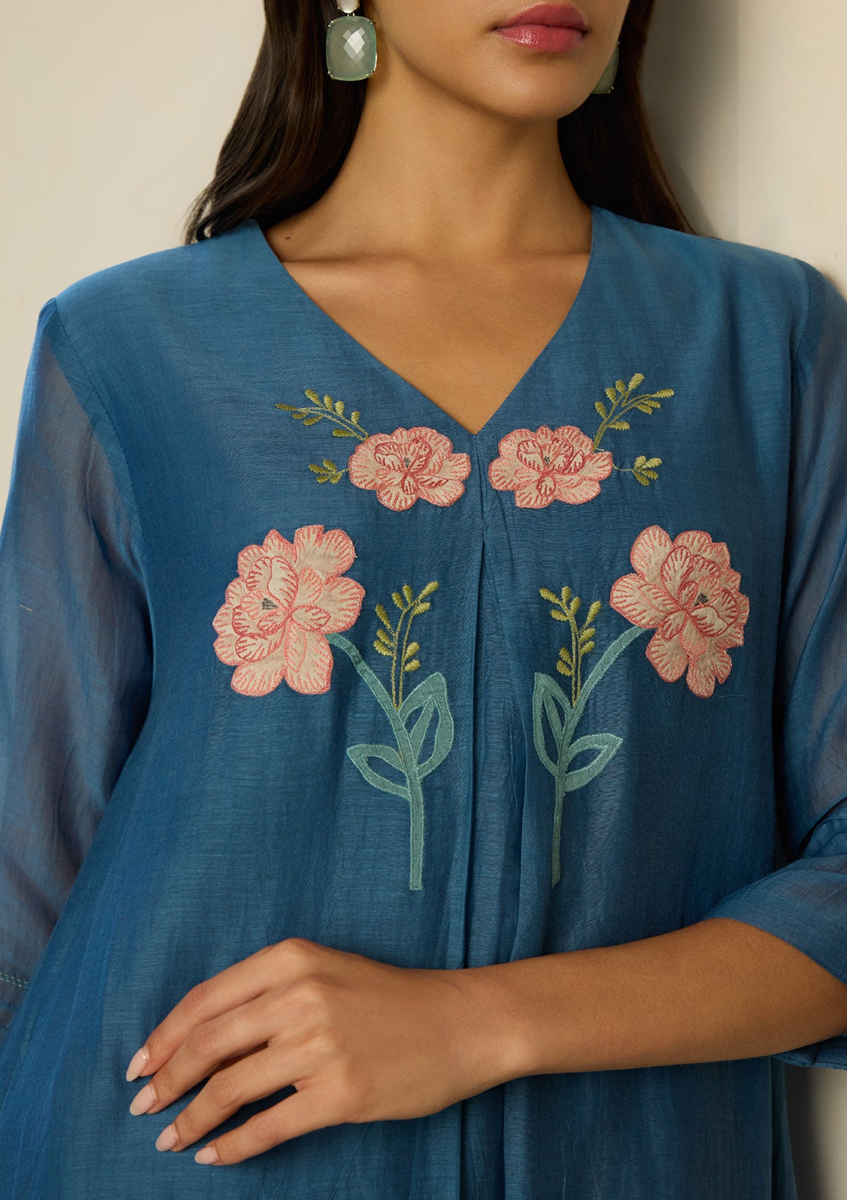 Indigo Applique Co-ord Set