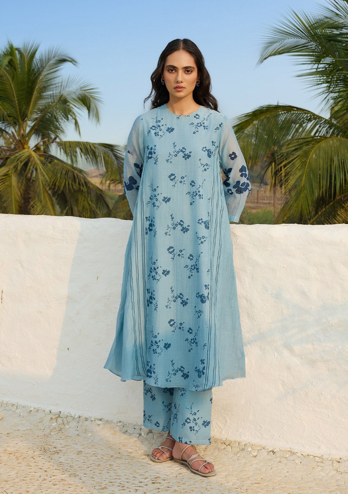 Sky Floral Co-ord Set