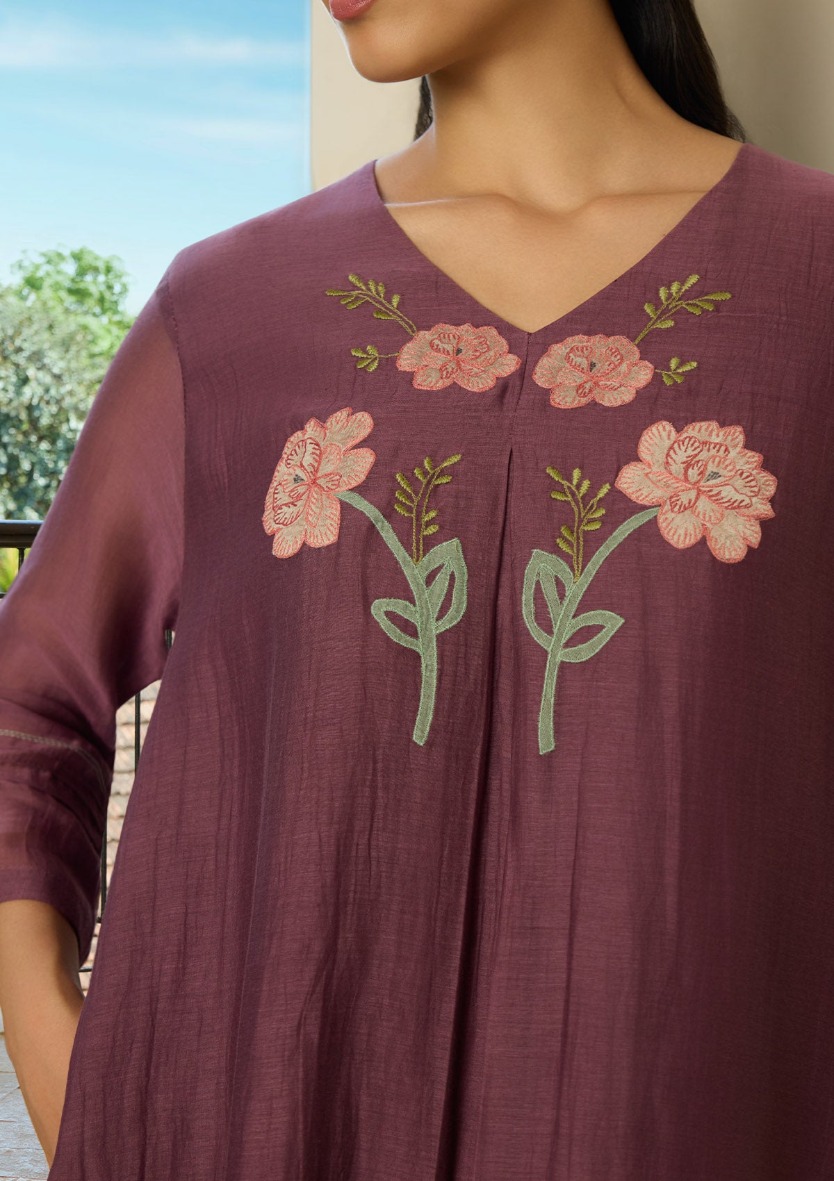 Amethyst  Applique Co-ord Set