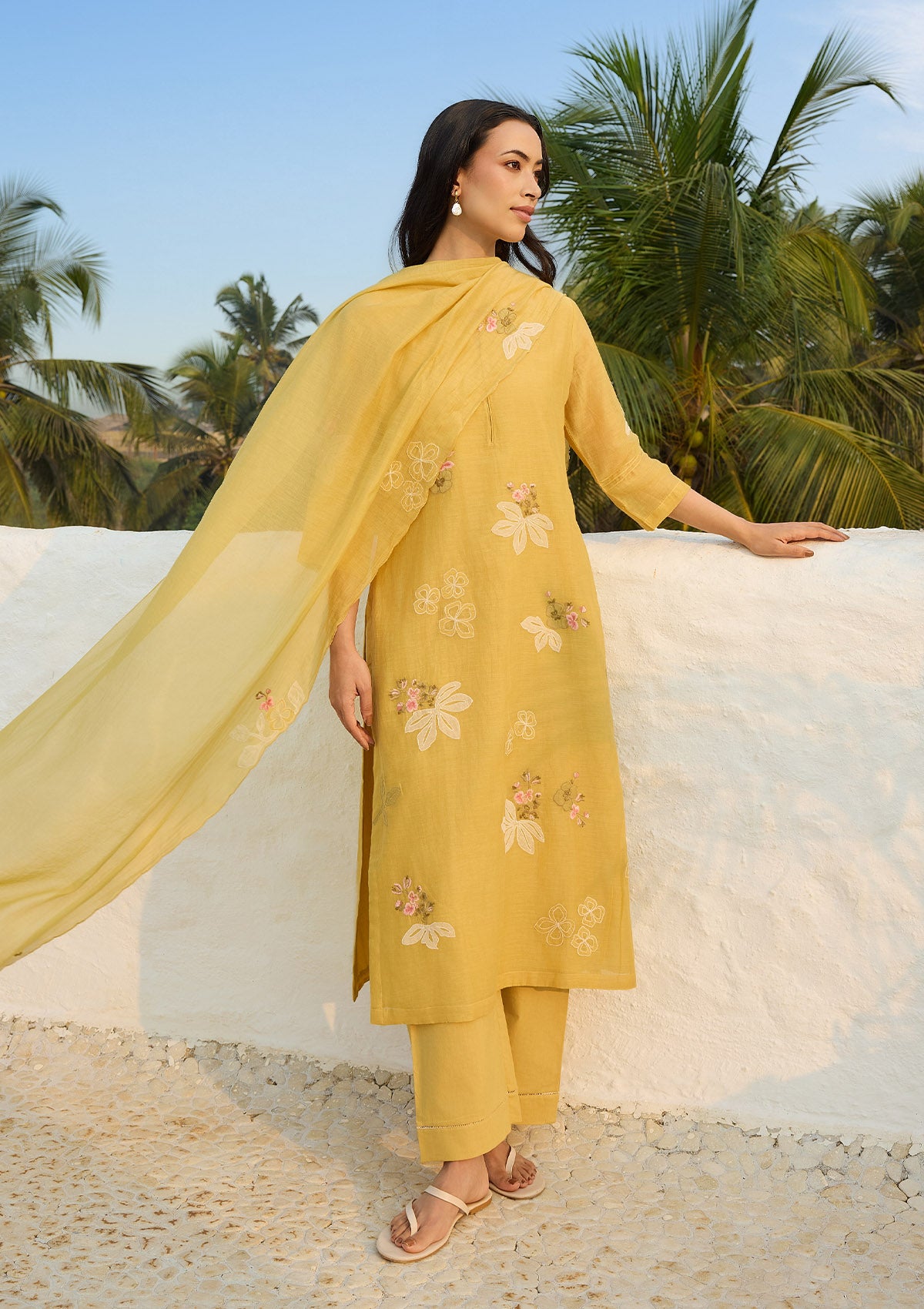 Rue Embroidered Kurta Set