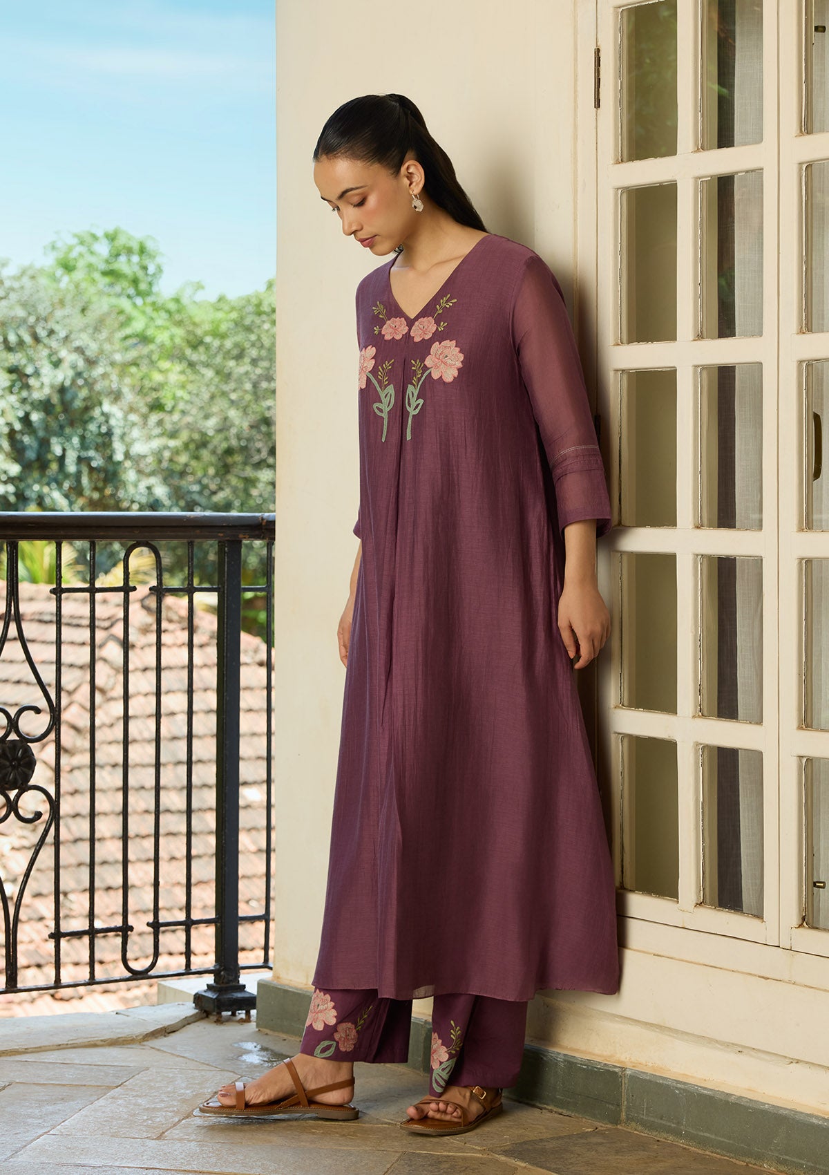 Amethyst  Applique Co-ord Set