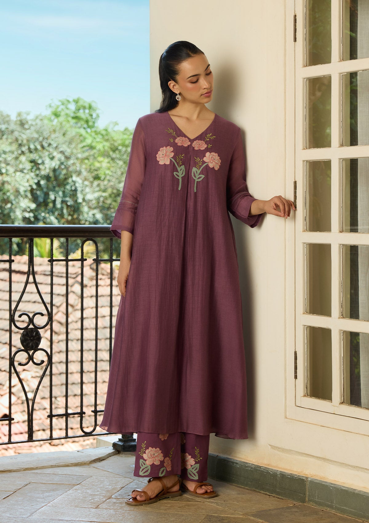 Amethyst  Applique Co-ord Set