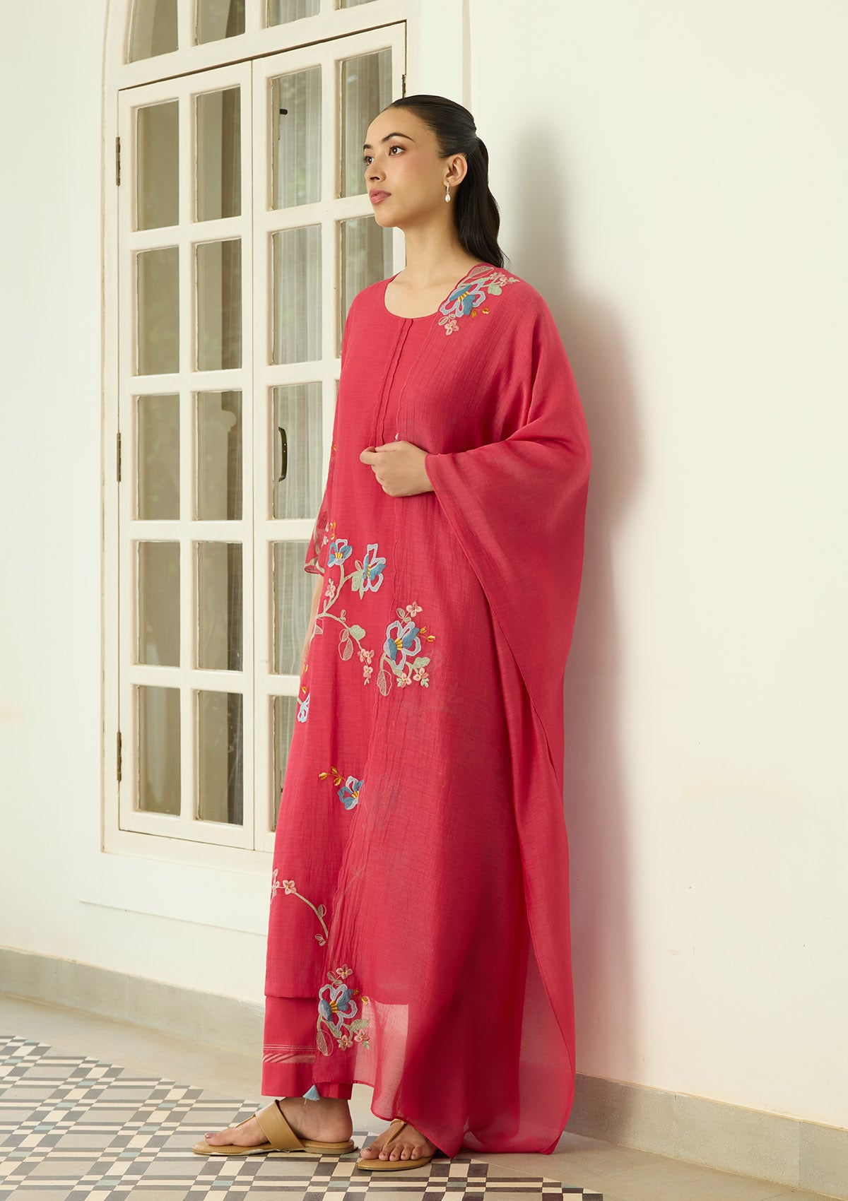 Scarlet Applique Kurta Set