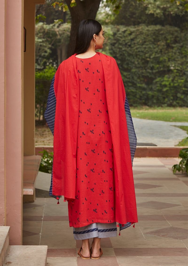 Camellia Geometric Print Kurta Set