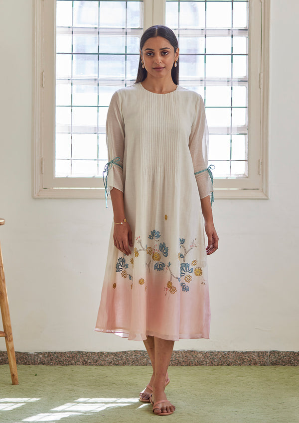 Pearl Hibiscus Ombre Dress