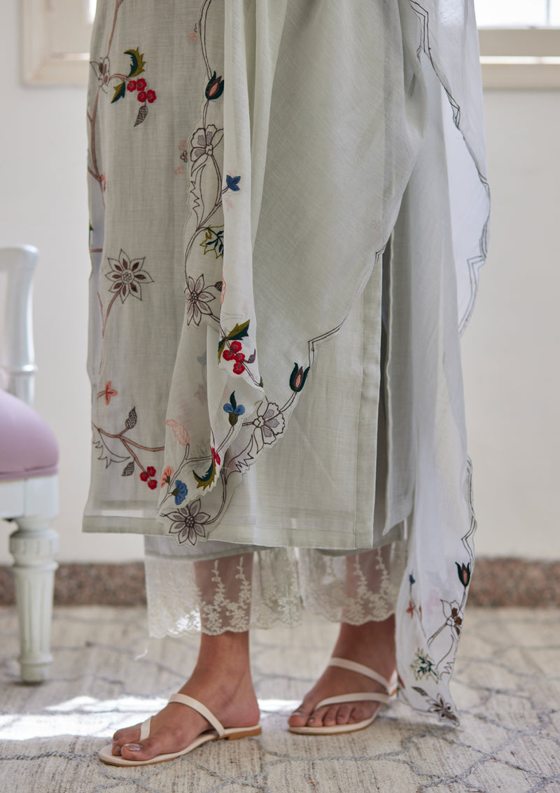 Iris Embroidered Kurta Set