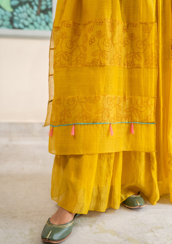 Canary Anarkali Set