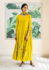 Honeysuckle Applique Anarkali Set