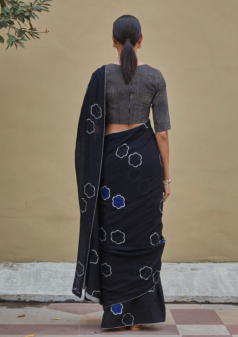 Onyx Discharge Print Saree