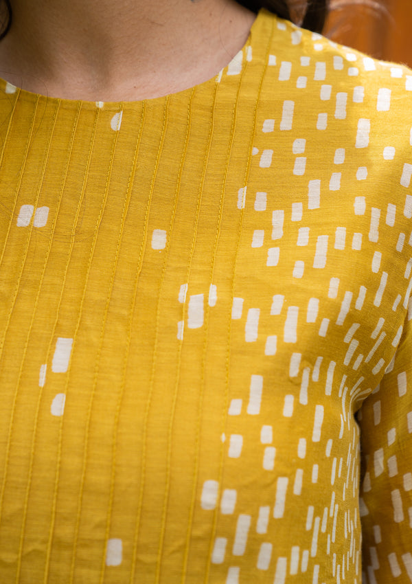 Marigold Pintuck Dress