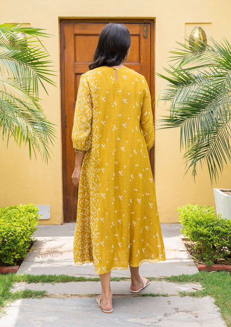 Marigold Pintuck Dress